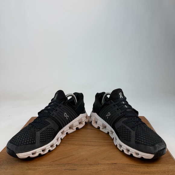 Mens On Cloudswift Black Knit Athletic Gym Running Sneakers Shoes Size 9.5 M GUC - Picture 5 of 8